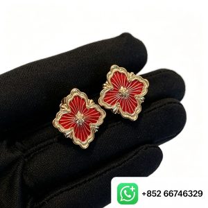 Buccellati Opera Tulle Inspired Floral Earrings | 1:1 Custom Solid 18K Gold Luxury Jewelry