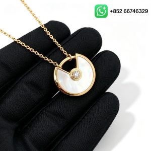 Cartier Amulette Inspired Necklace Small Model | 1:1 Custom Solid 18K Rose Gold Luxury Jewelry