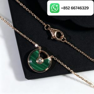 Premium 1:1 Cartier Amulette de Cartier Necklace Small Model | Custom Solid 18K Rose Gold Luxury Jewelry